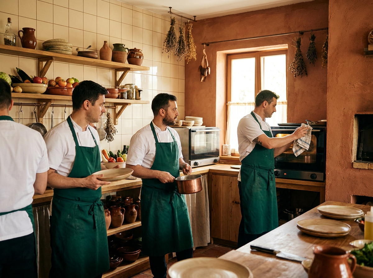 Atmosfera caldă și decorul restaurantului Yanjing – mese elegante și lumânări ambientale